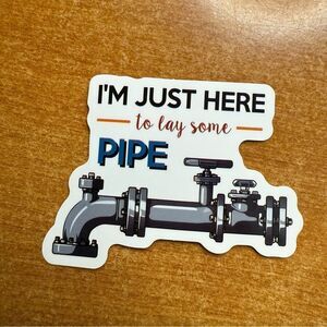 Gray Pipe Design Sticker‎
